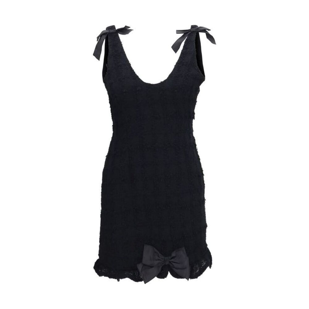Alessandra Rich Black Cotton Casual Women's Dress
